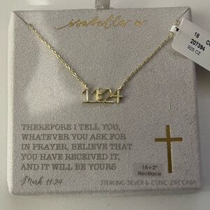 Abella Gold Minimalist Necklace with Stylized Pendant